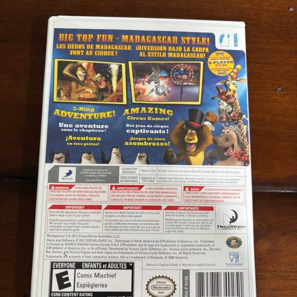 Madagascar 3: The Video Game - Nintendo Wii - Picture 2 of 3